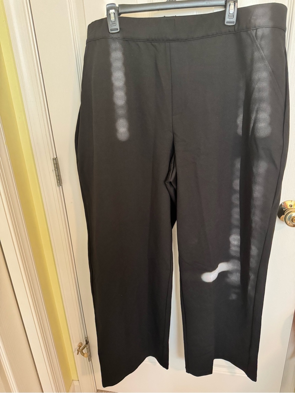 Sanctuary Black Wide-Leg Ponte Pants